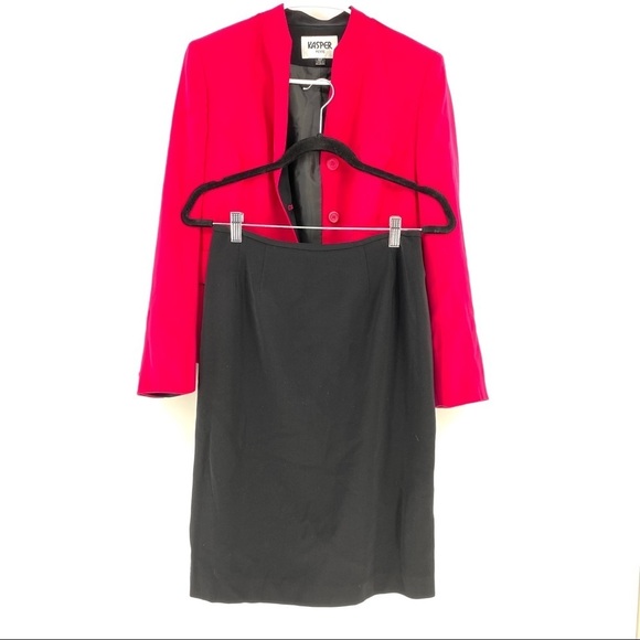 Kasper Women's Blazer & Skirt Work Outfit Set Pink - Picture 7 of 8